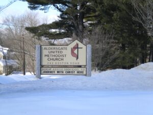 Sign in the winter